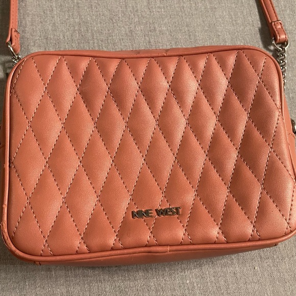 Nine West Pink Quilted Crossbody - Picture 1 of 5